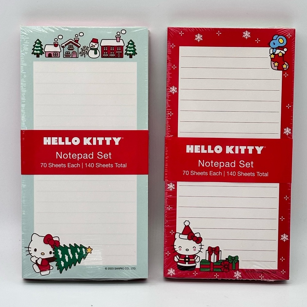 Sanrio Hello Kitty Holiday Winter Limited Edition Notepad - Set of 4
